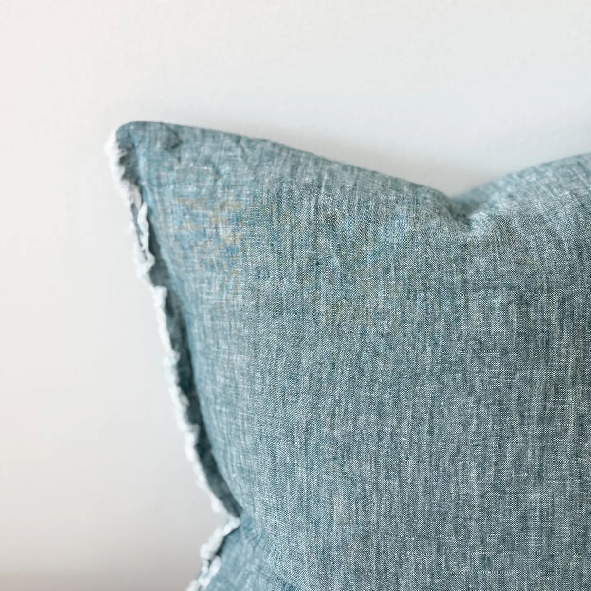 Esmee Washed Dark Teal Cushion Cover, 45cm