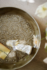 Enamel Platter Round - Taupe 41cm