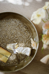 Enamel Platter Round - Taupe 41cm