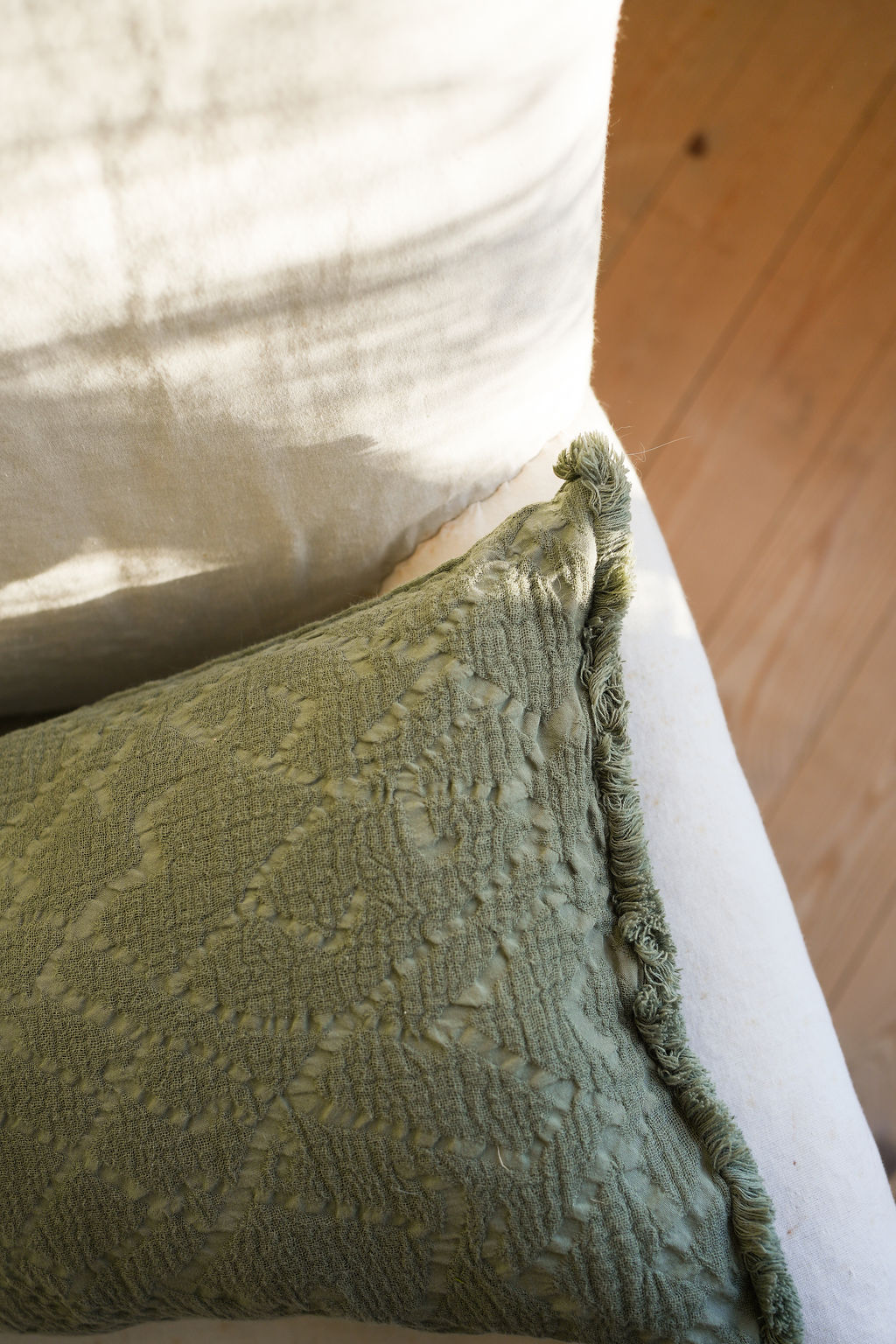 The Chantilly Cushion 30x50cm Antique White
