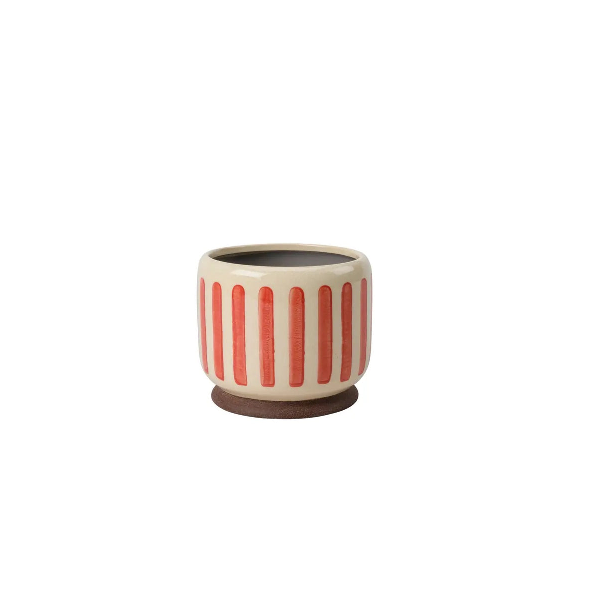 Indoor Pot 16cm Red Stripe