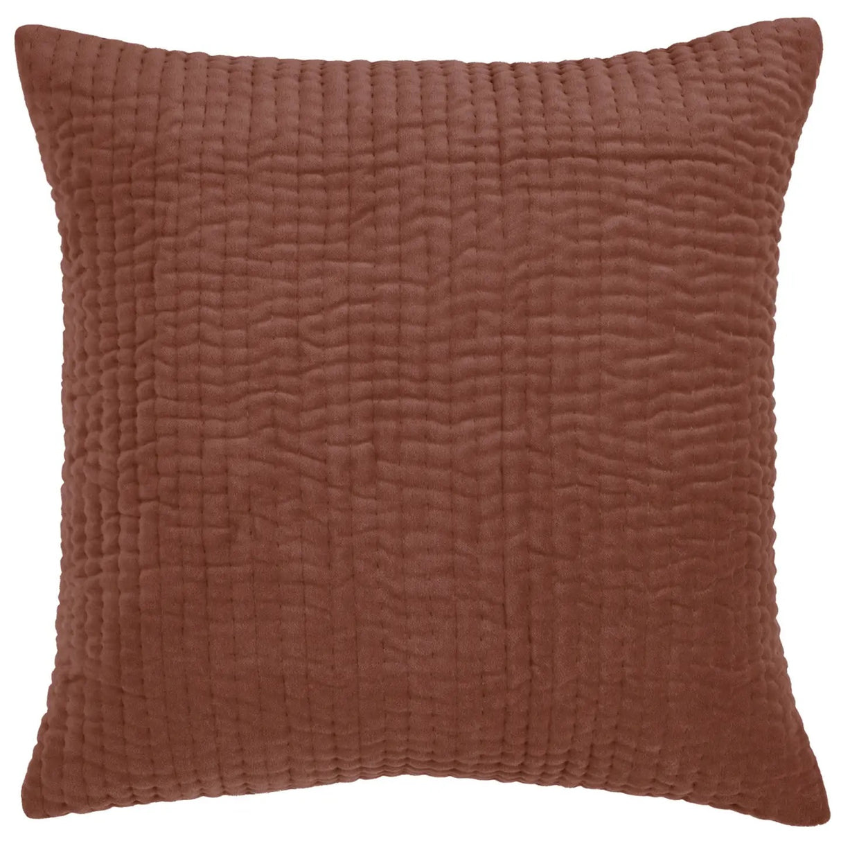 Haze Embroidered Cushion Persimmon 50cm - Voyage