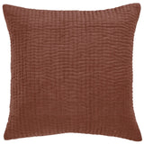 Haze Embroidered Cushion Persimmon 50cm - Voyage