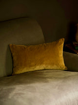 Indian Cotton Velvet Cushion - Gold - 2 sizes