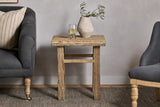 NKUKU - Ibo Reclaimed Wood Side Table - Natural