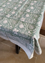 UDYAN Cotton Hand Block Printed Tablecloth