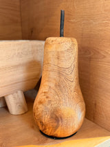 Pear Ornament - Mango Wood with Metal Stem