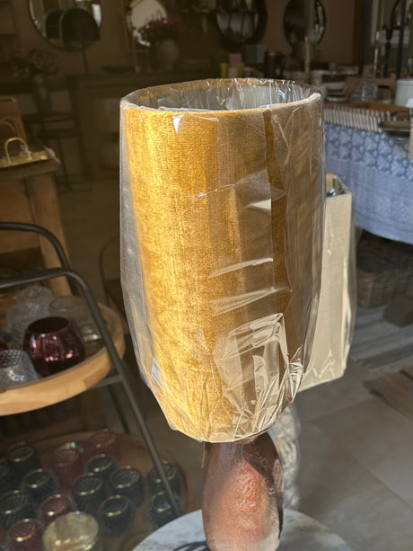 Ochre Velour Oval Shade
