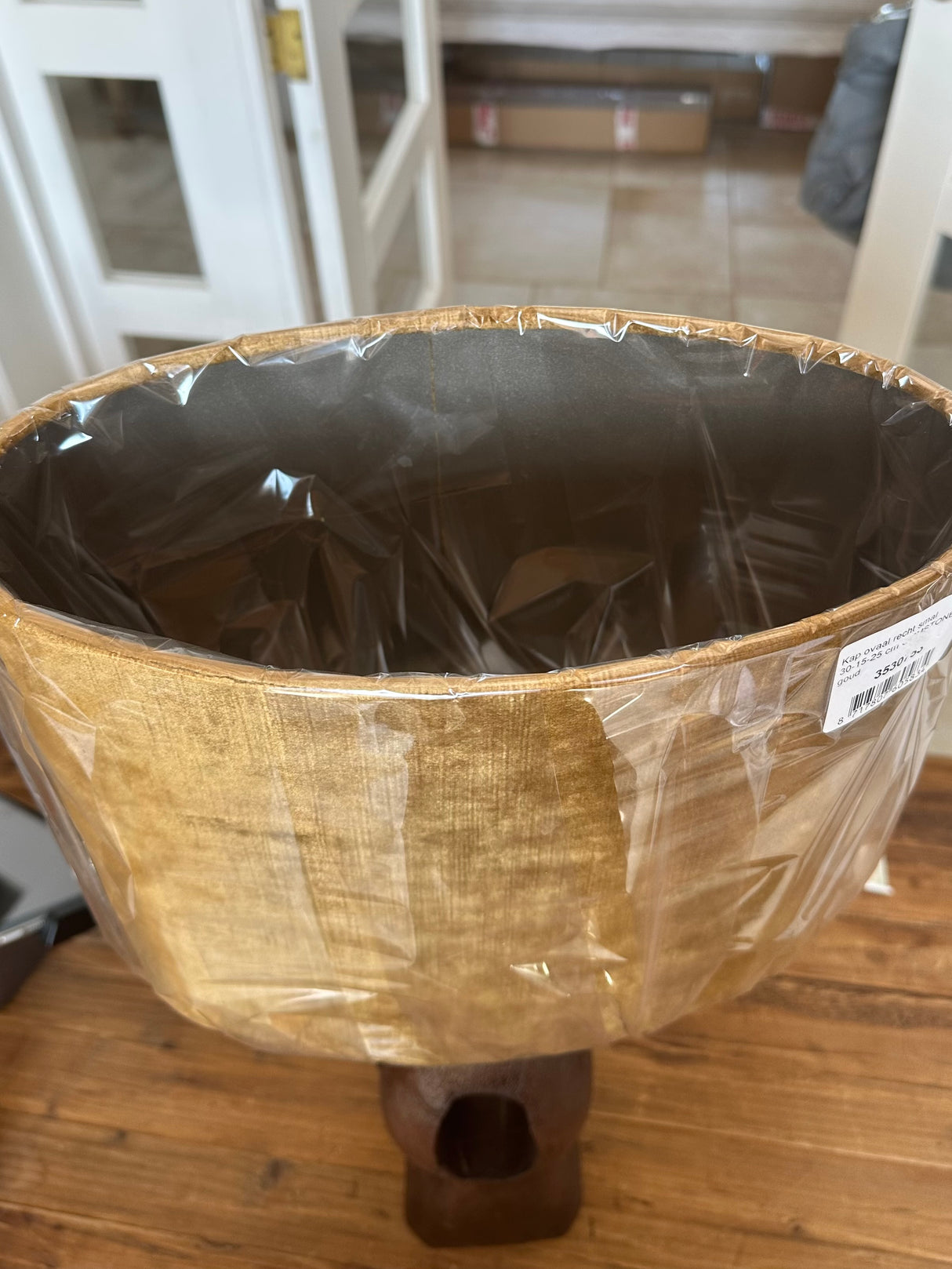 Ochre Velour Oval Shade