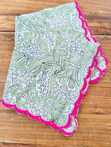 Neembu Hand Block Print Napkin S/6