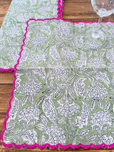 Neembu Hand Block Print Napkin S/6