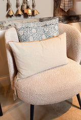 Indian Cotton Velvet Cushion - Ginger - 2 Sizes