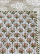 ANILA - Traditional block print quilted placemat S/6
