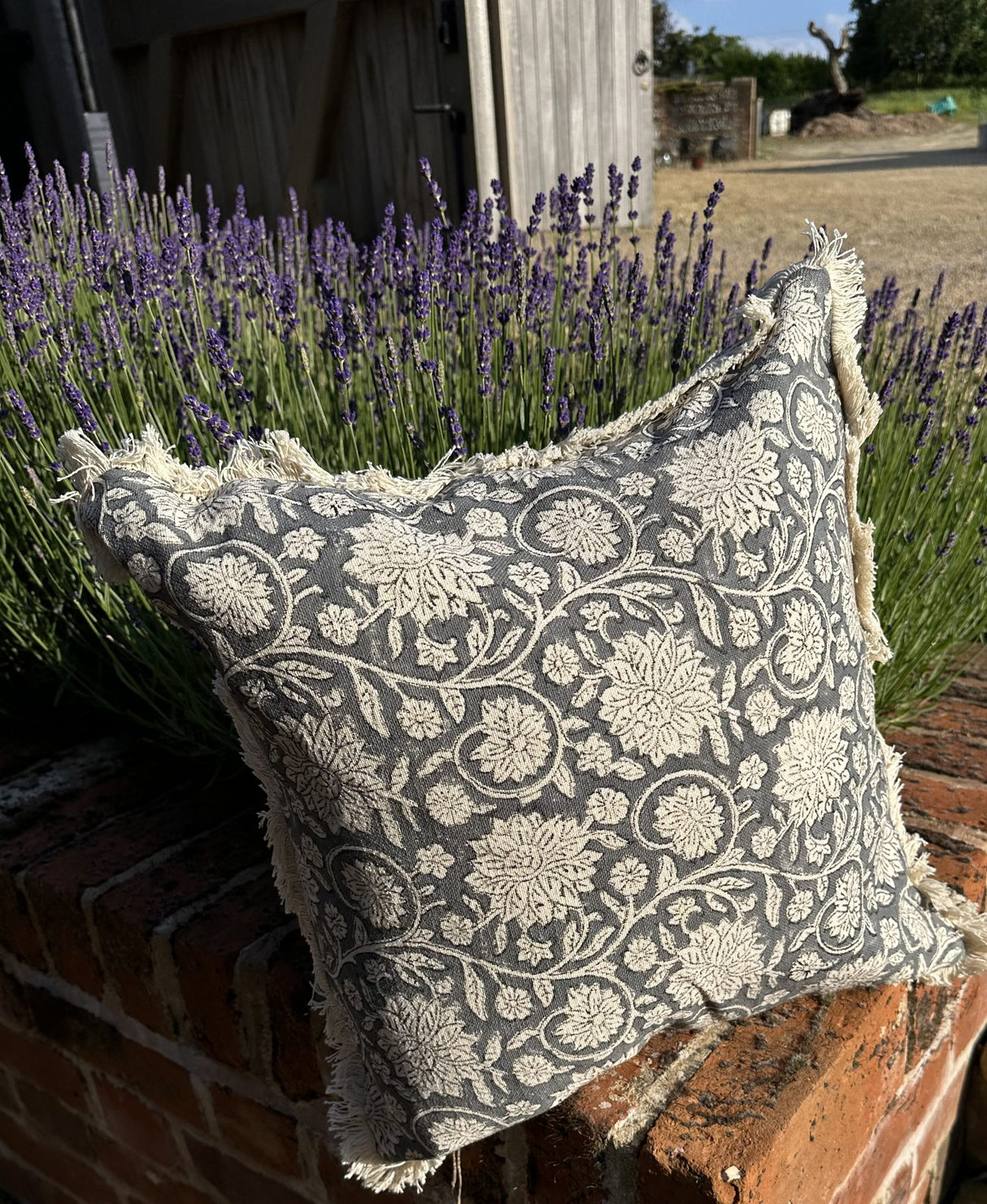 Malini Dipika Indigo Slate Cushion