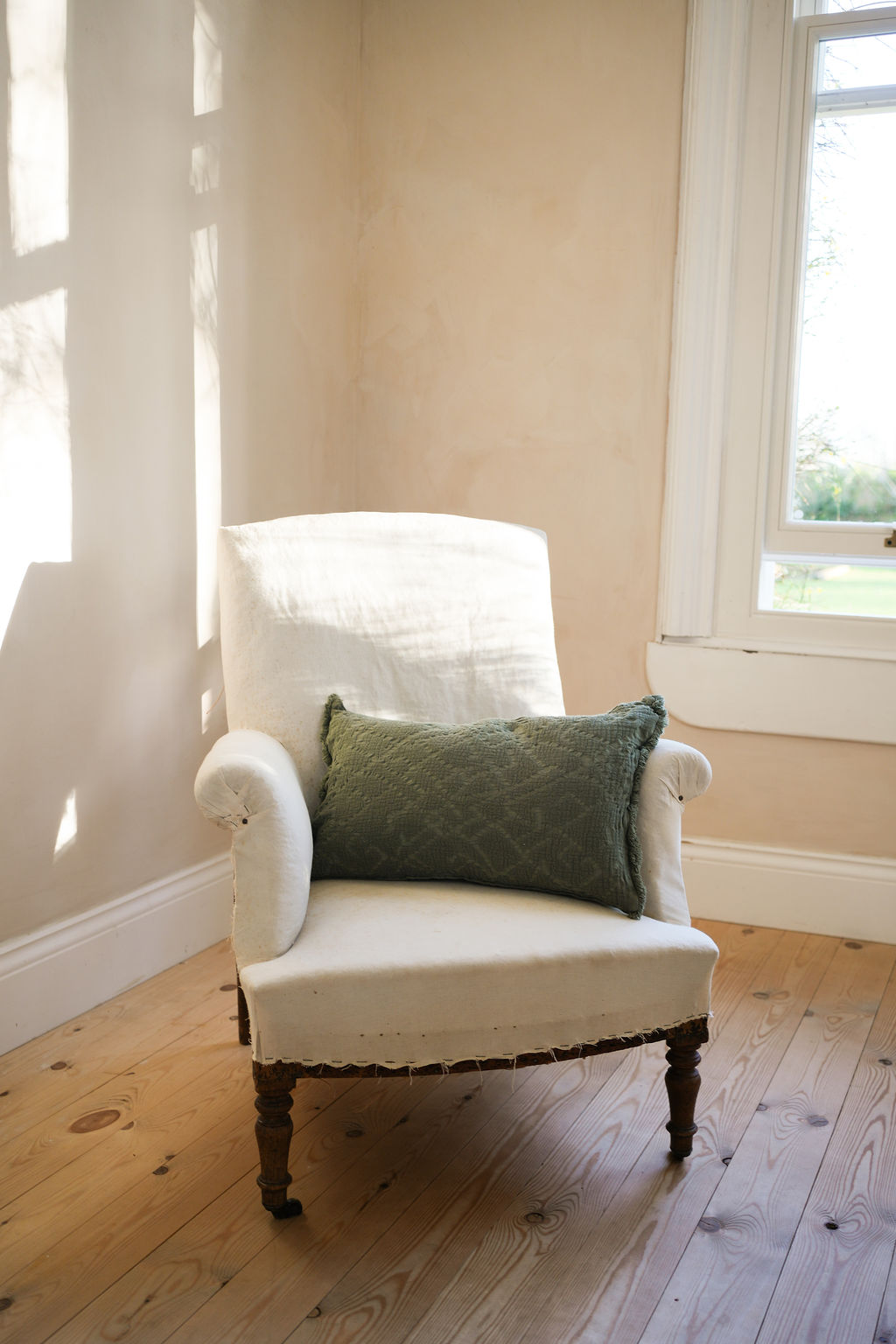 The Chantilly Cushion 30x50cm Antique White