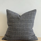 Betty Wool Blend Cushion 45cm- Navy Tweed