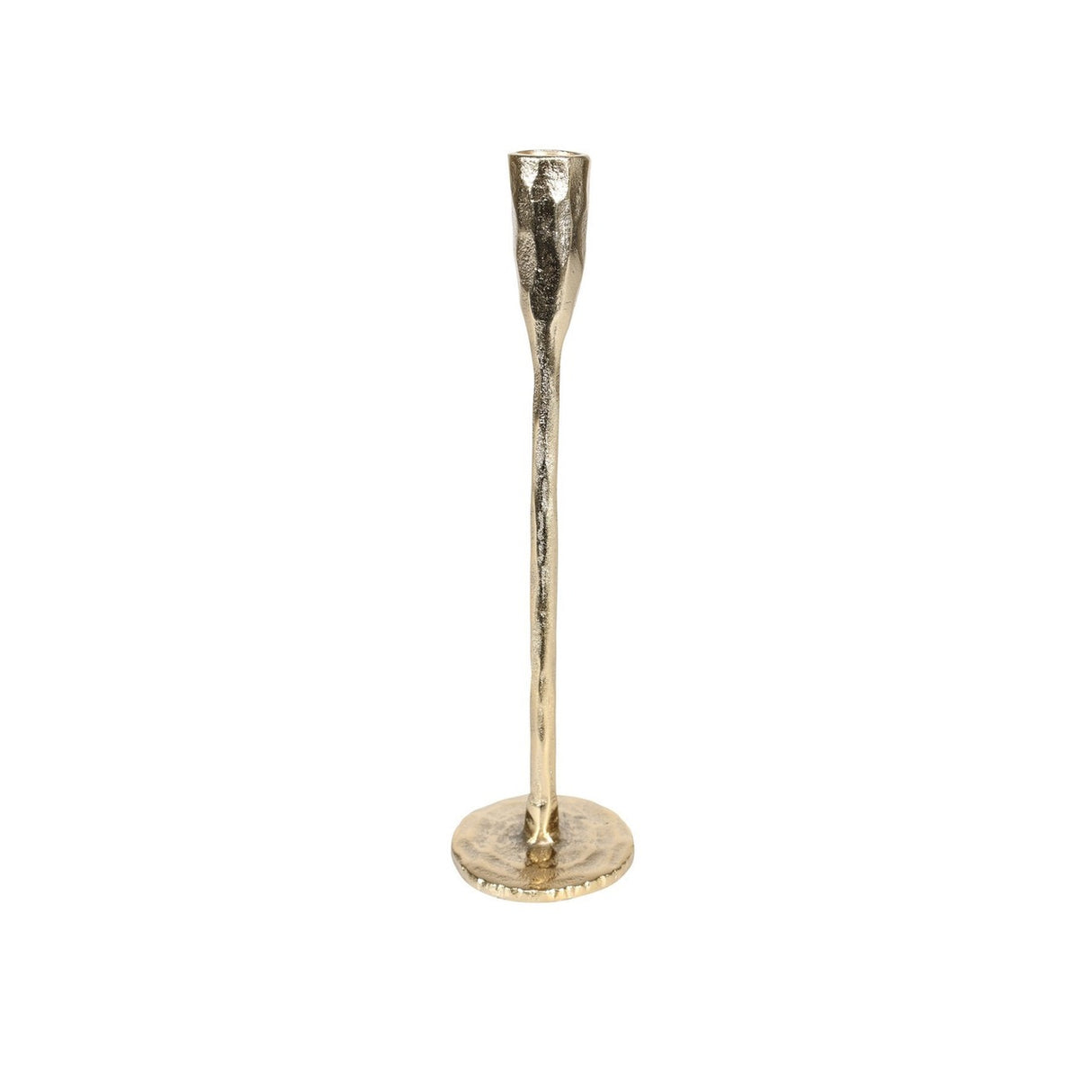 Shoreditch Candle Stick Raw Bright Gold 3 sizes 1 set