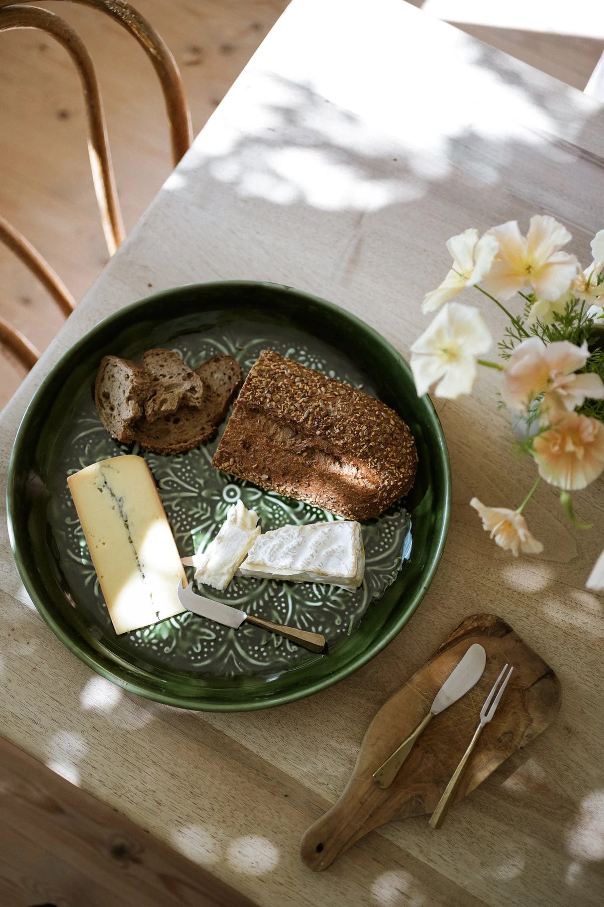 Enamel Platter Round - Forest 41cm