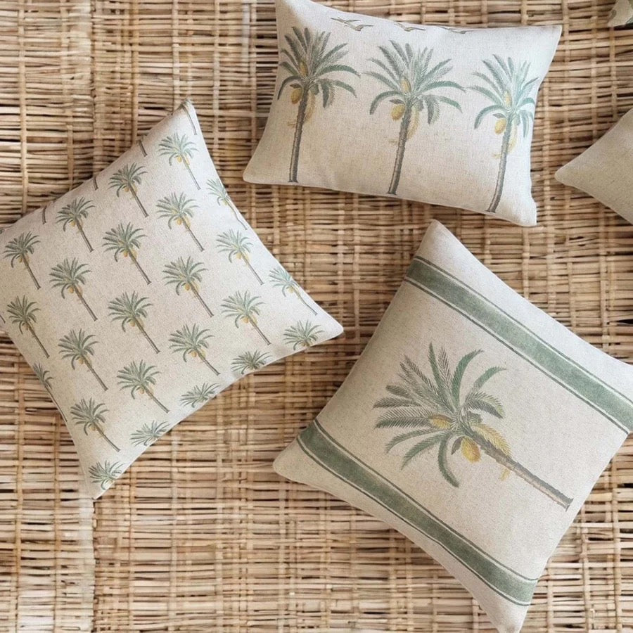 THREE PALMS CUSHION 35x50cm