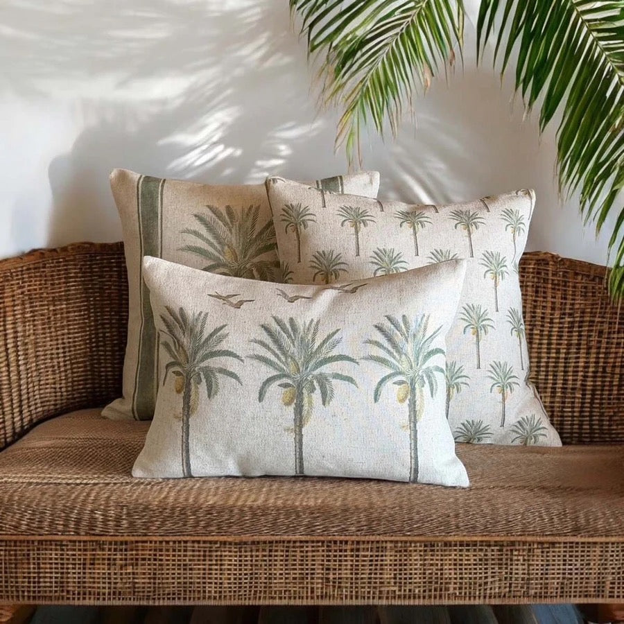THREE PALMS CUSHION 35x50cm
