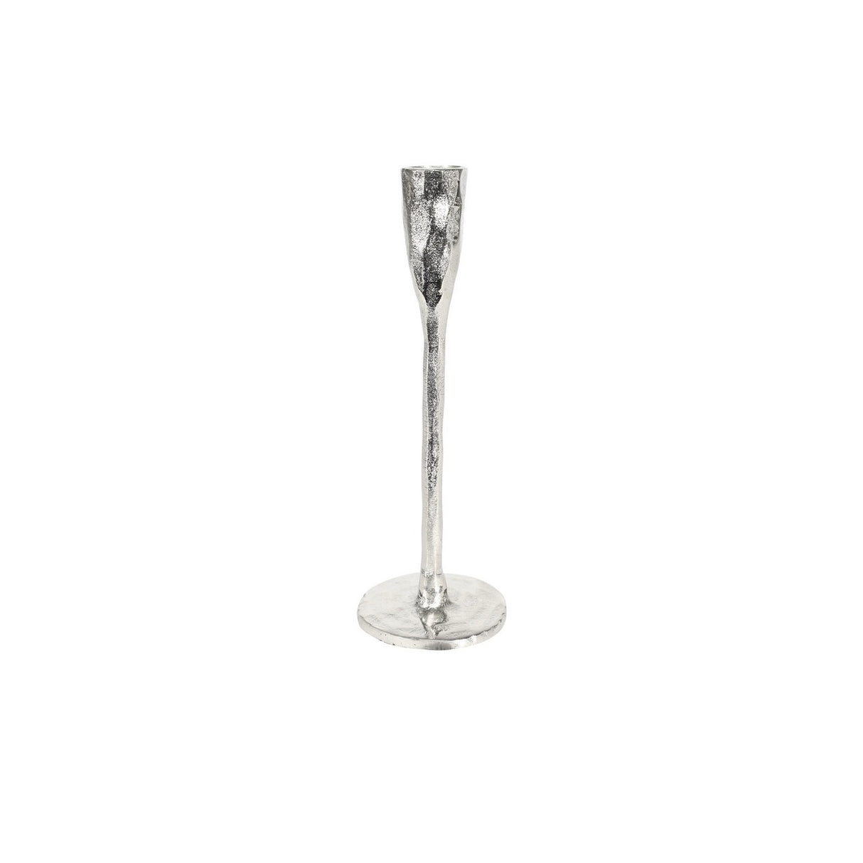 Finsbury Candle Stick Raw Silver 2 sizes 1 set