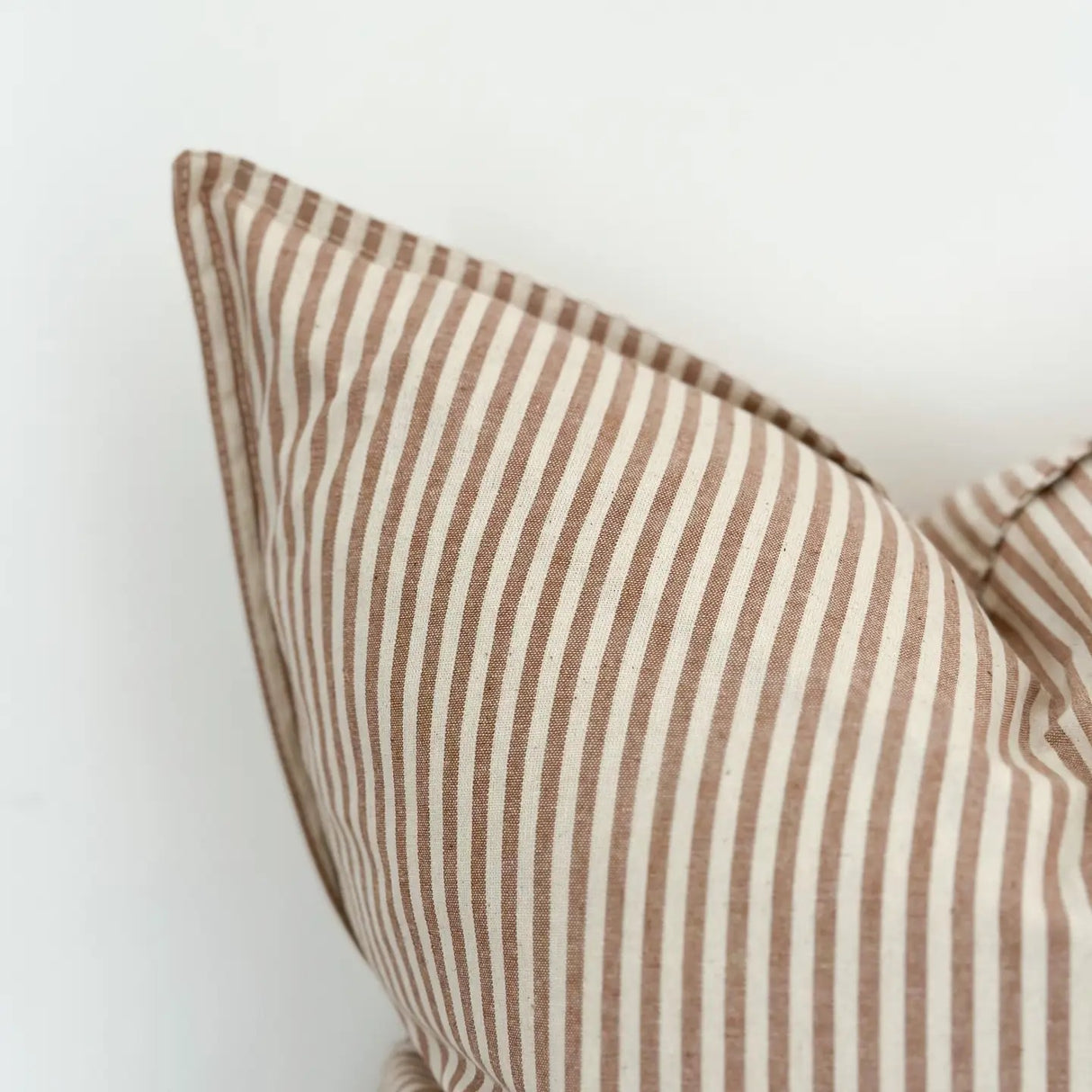 Darcy Cotton Cushion Cover 45cm – Brown Stripe