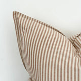 Darcy Cotton Cushion Cover 45cm – Brown Stripe