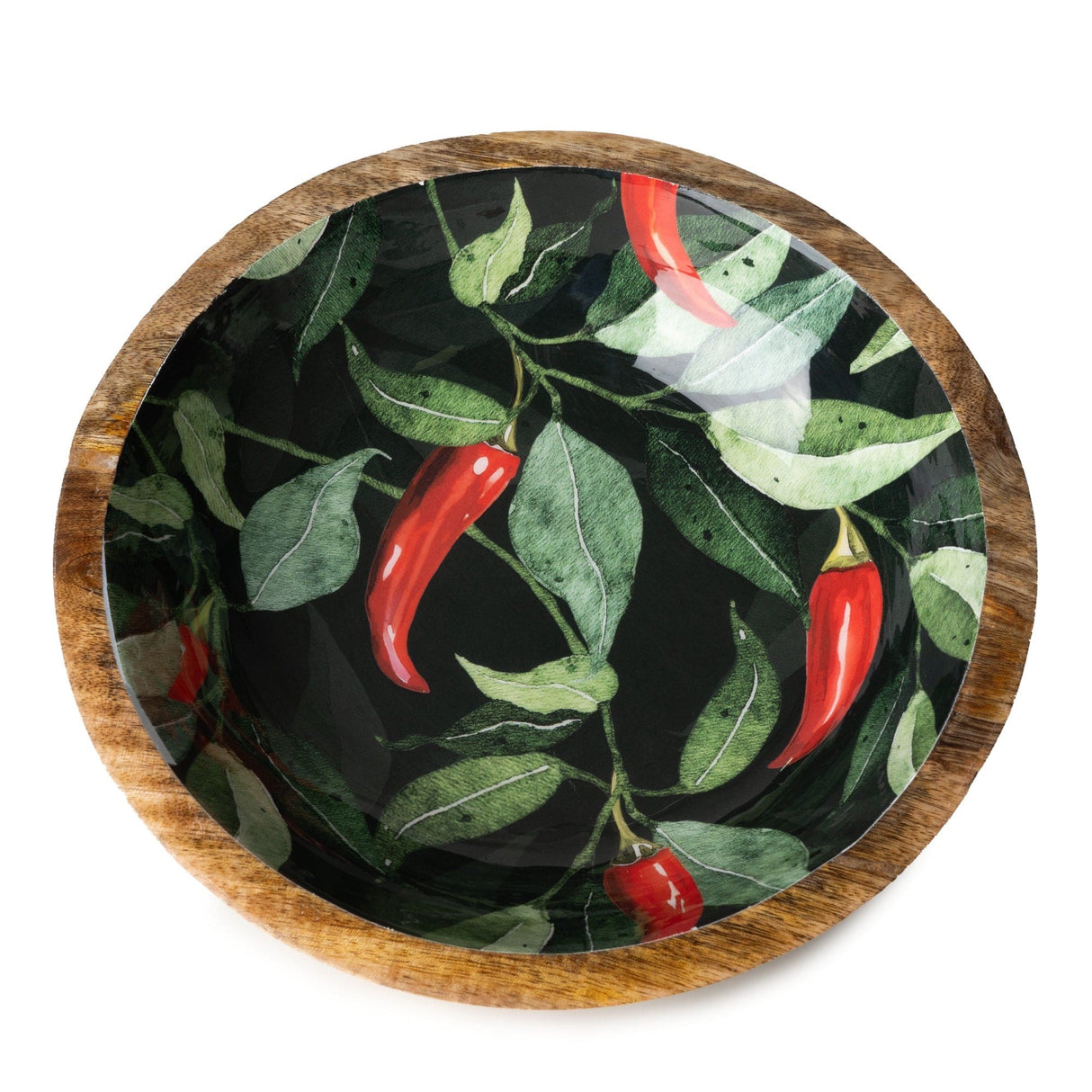 Handcrafted Pomegranate Mango Wooden Bowl 25.5 cm