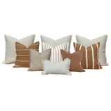 Tia Rust Herringbone Cushion
