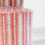 Lamp Serrato Coral With Taupe Shade