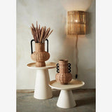 IVORY ENAMEL COFFEE TABLES S/2