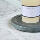 15CM GREY MARBLE PLATE