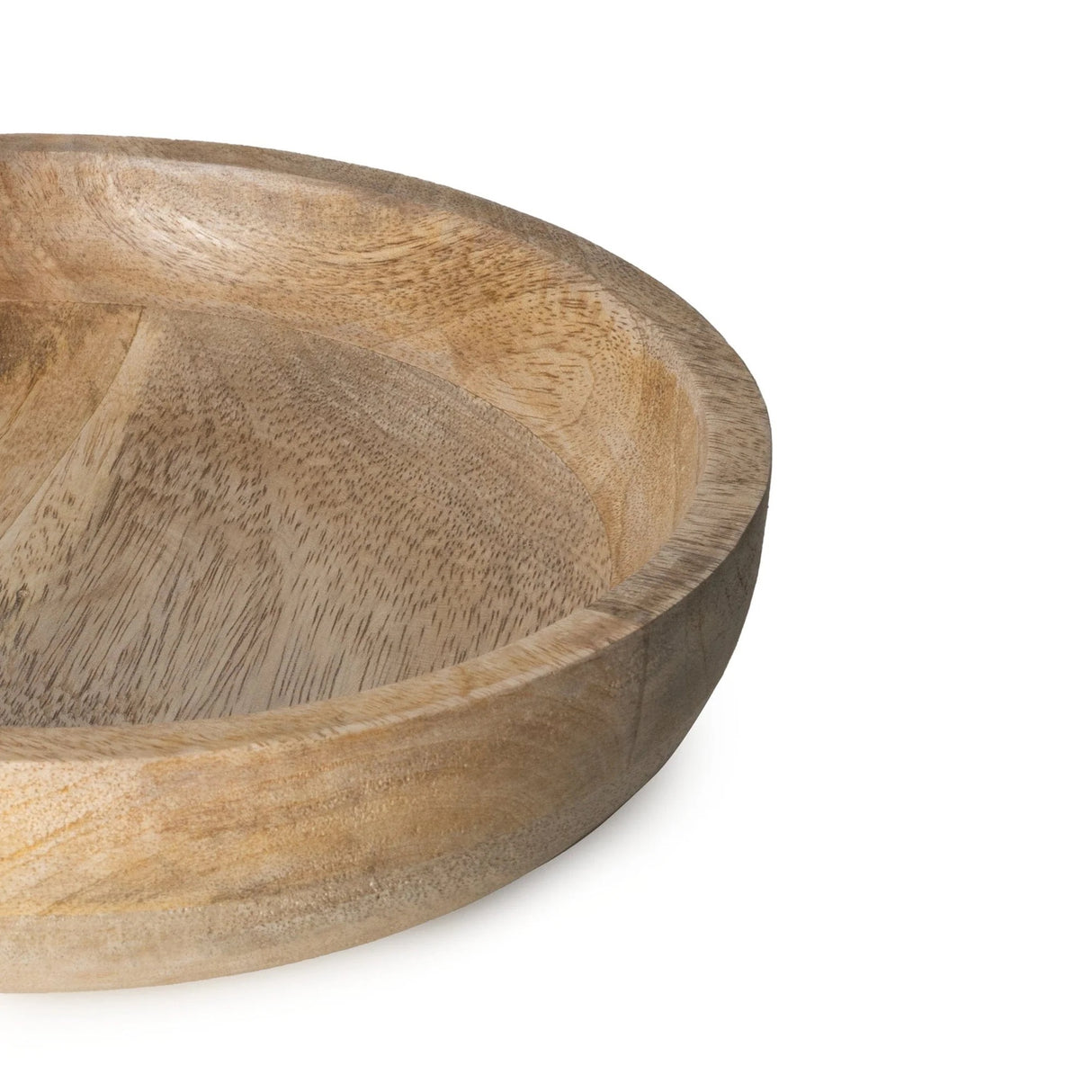 Large Round Bowl Plain Mango Wood