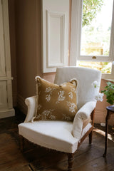 Olive Grove Print Cushion 50cm Mustard