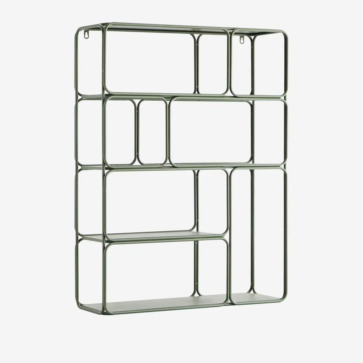 Madam Stoltz -IRON WALL SHELF in KHAKI