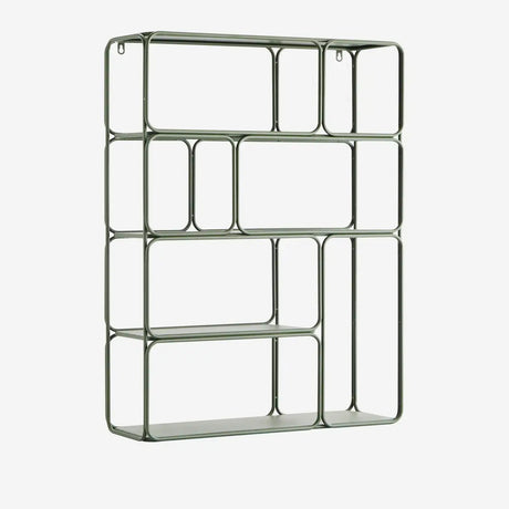 Madam Stoltz -IRON WALL SHELF in KHAKI