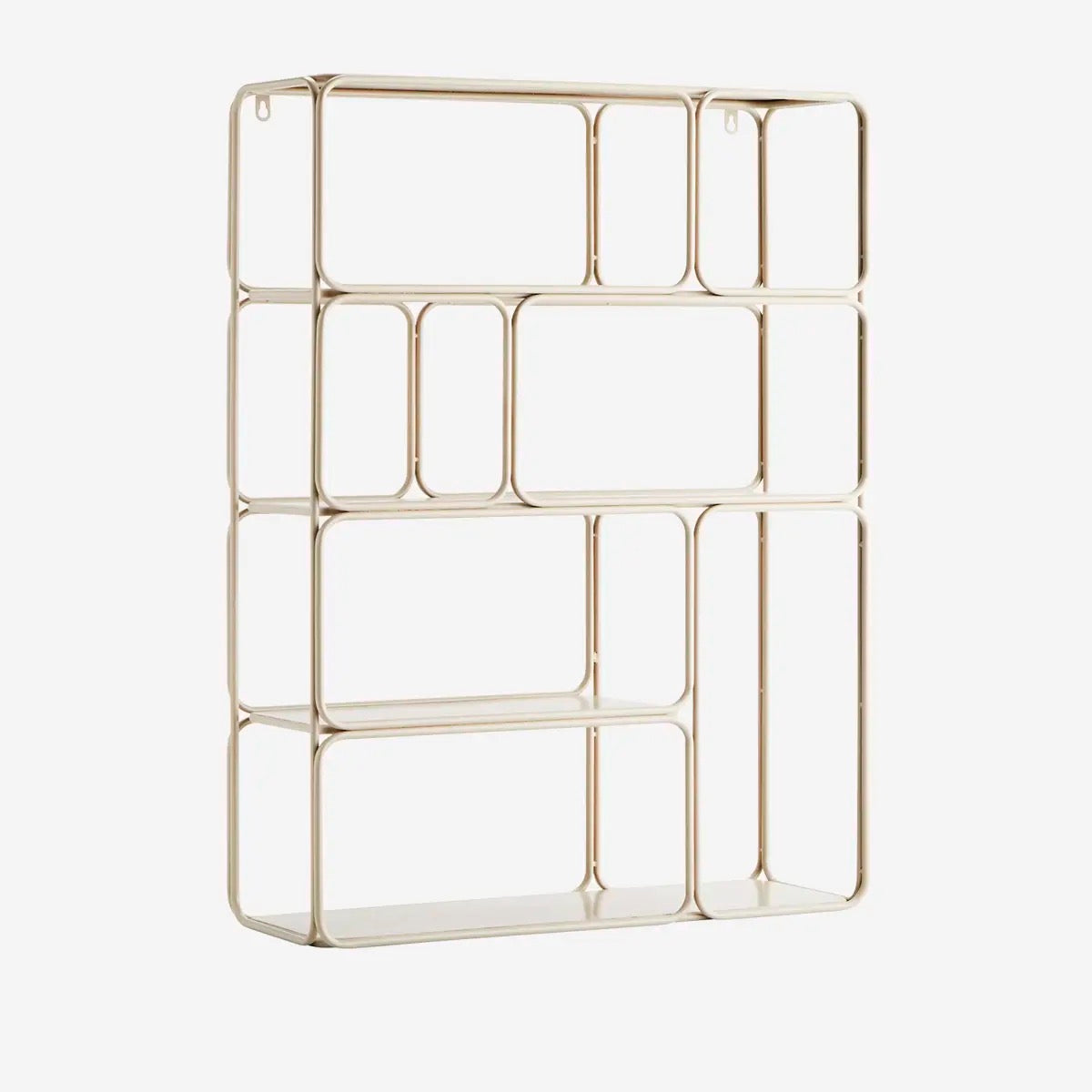 Madam Stoltz -IRON WALL SHELF in OFF WHITE