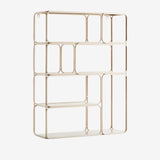 Madam Stoltz -IRON WALL SHELF in OFF WHITE
