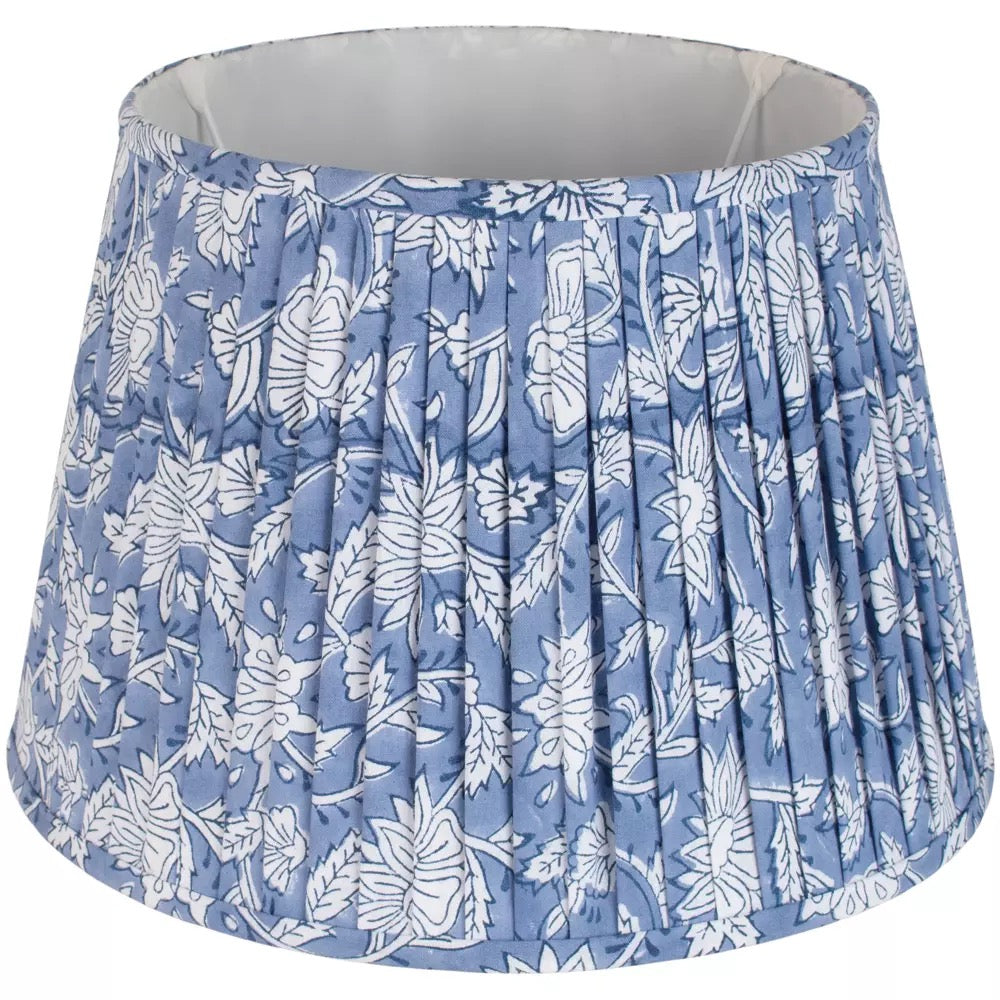 Lampshade Floral Blue 35cm