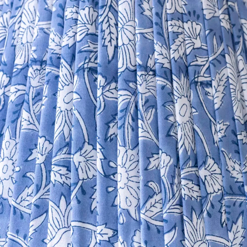Lampshade Floral Blue 35cm