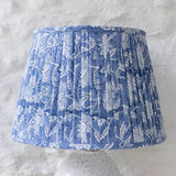 Lampshade Floral Blue 35cm