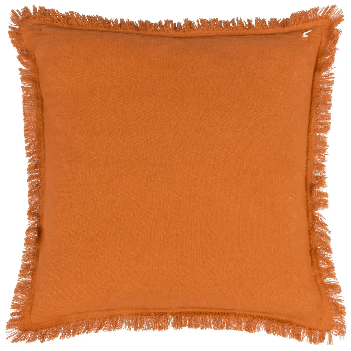 JAYE Washed Cotton Velvet Cushion Rust