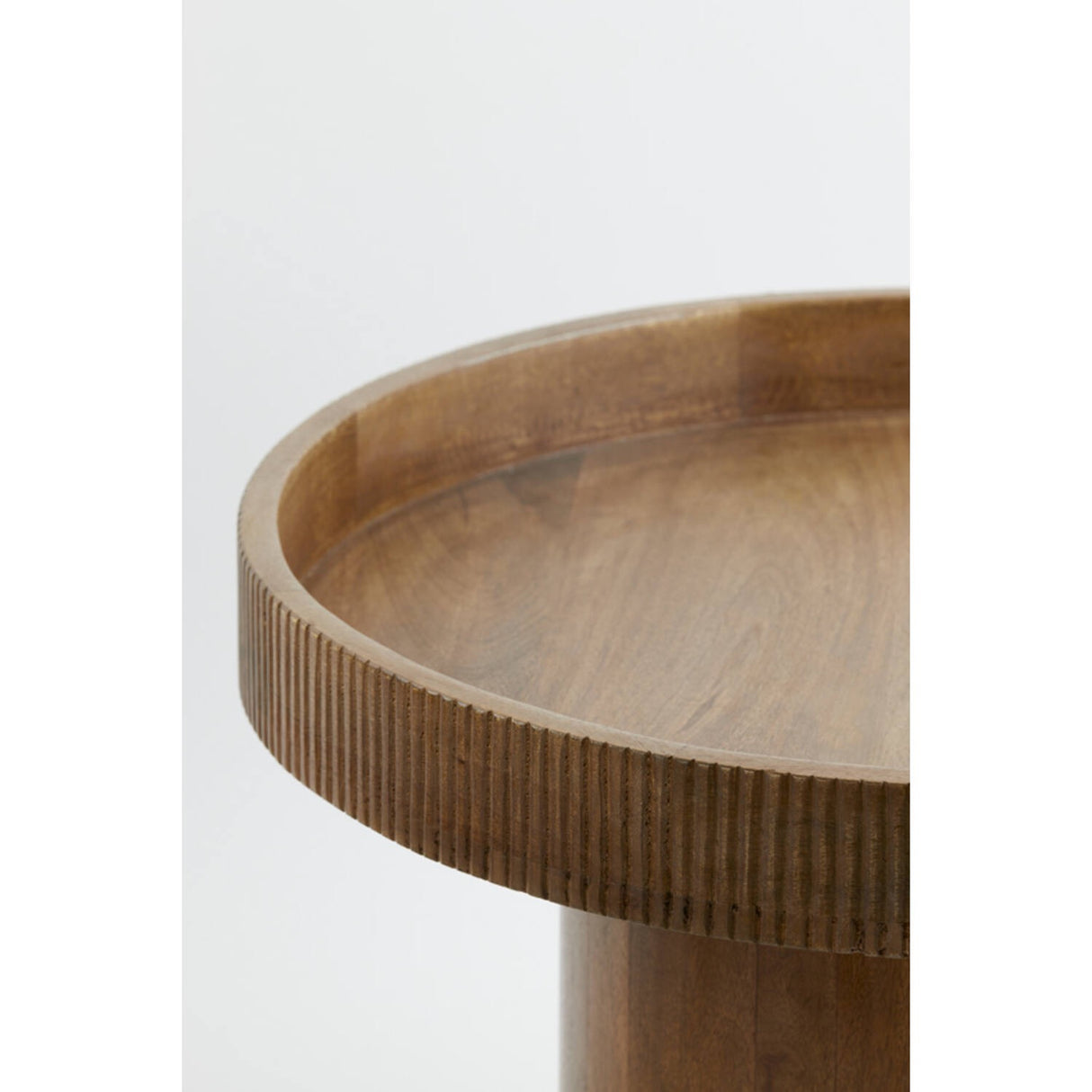 Side table KALOMO wood dark brown