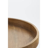 Side table KALOMO wood dark brown