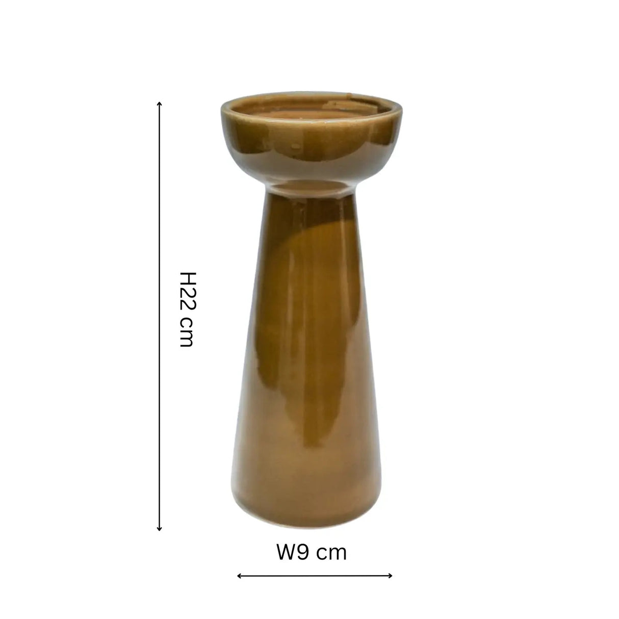 Bowen Ceramic Candle Holder 2 colours/2 sizes