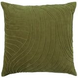 Waterfall Embroidered Cushion Sage