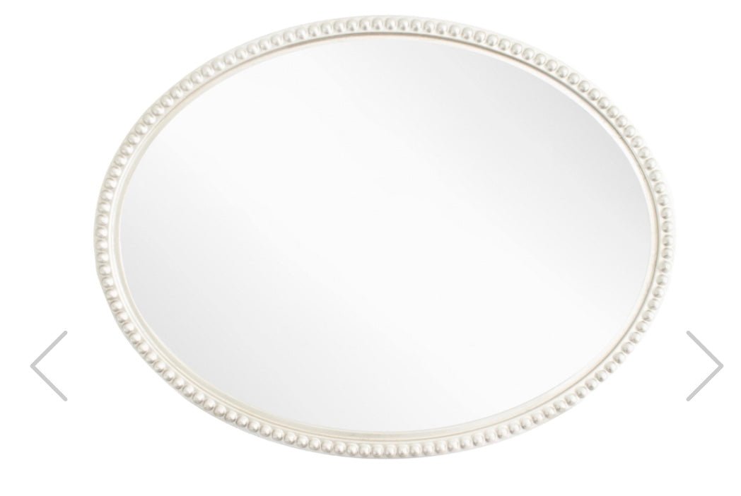 Lily Silver Oval Mirror - RV Astley