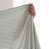 Striped Tablecloth Lipstick Pink or moss green