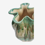 STONEWARE VASE, LIGHT GREEN