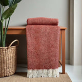 RUST PURE WOOL THROW